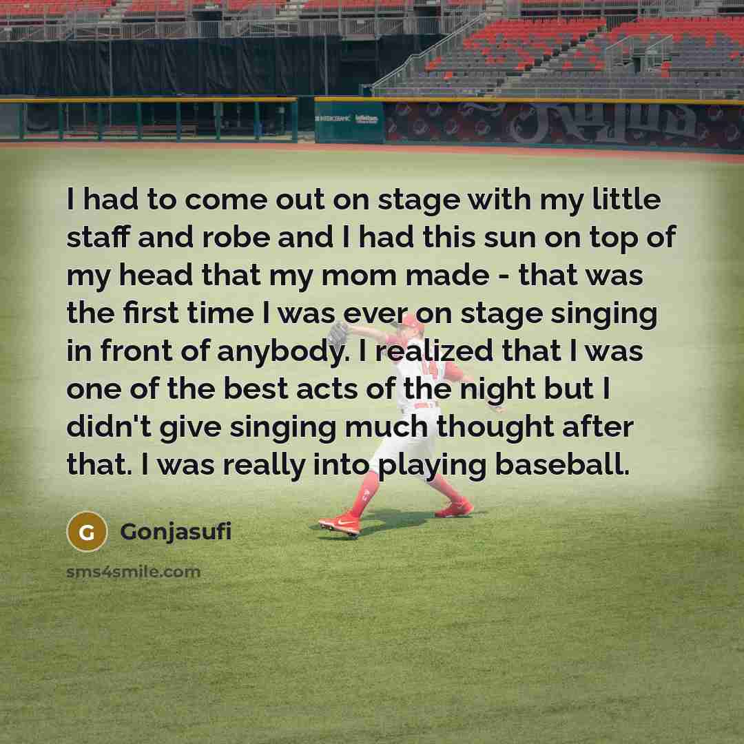 “I had to come out on stage with my little…” quote by Gonjasufi