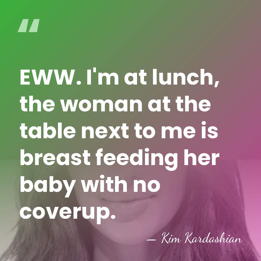 EWW. I'm at lunch, the woman at the table next to me&hellip; - Kim Kardashian