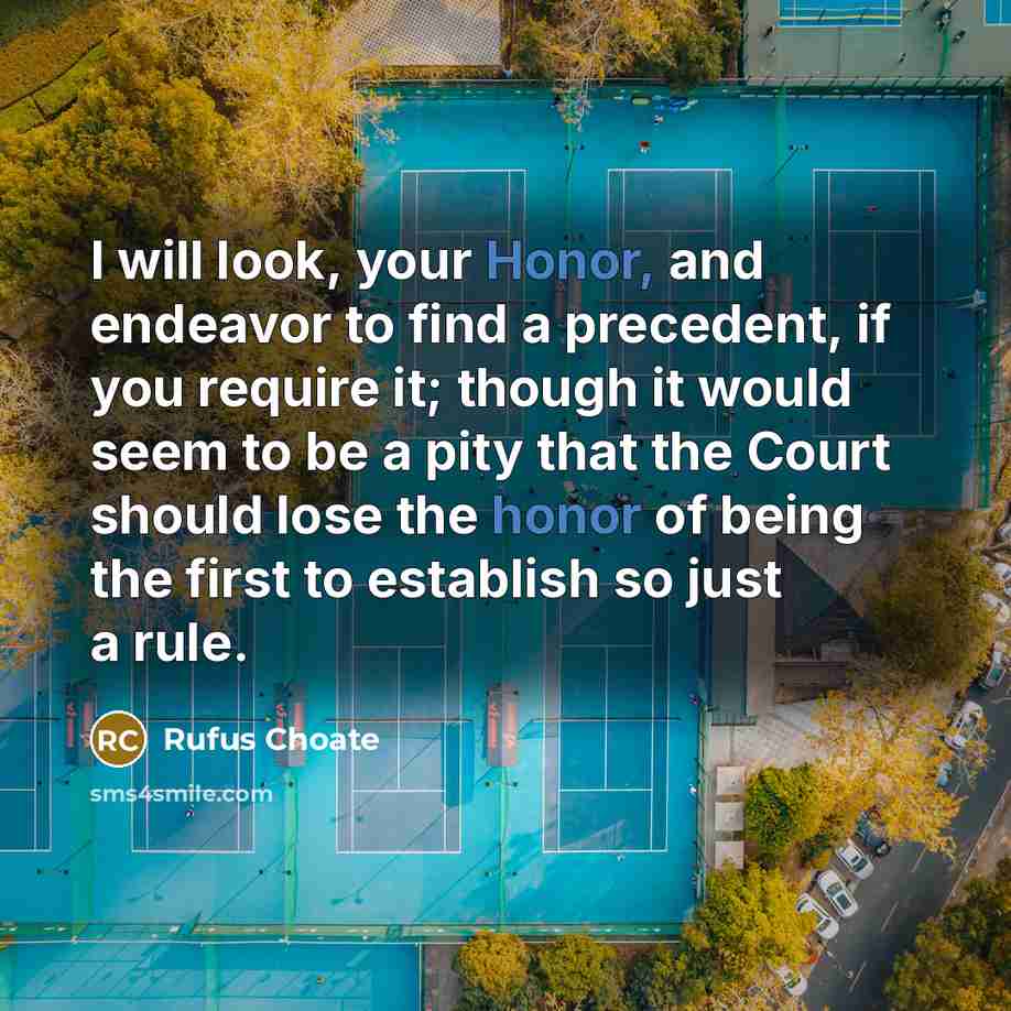 “I will look, your Honor, and endeavor to find a…” quote by Rufus Choate