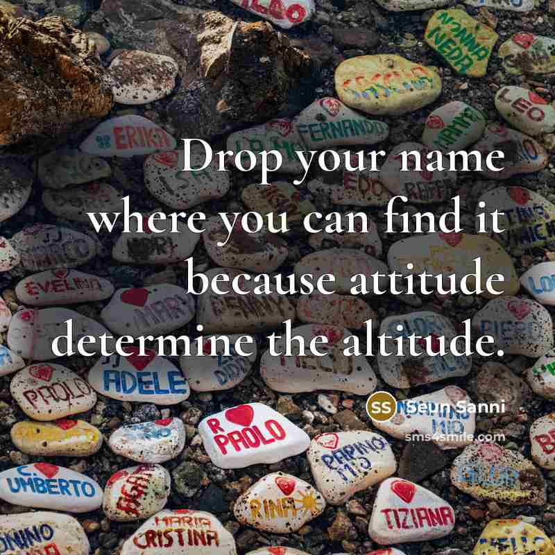 “Drop your name where you can find it because attitude…” quote by Seun Sanni