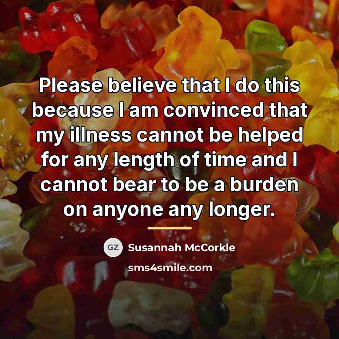 “Please believe that I do this because I am convinced…” quote by Susannah McCorkle