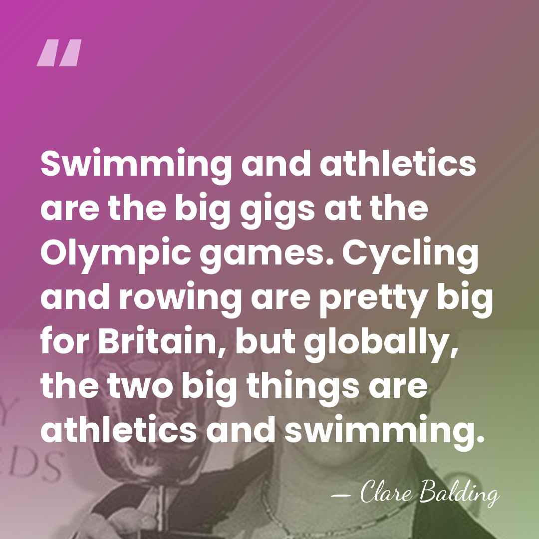 Swimming and athletics are the big gigs at the Olympic games. Cycling&hellip; - Clare Balding
