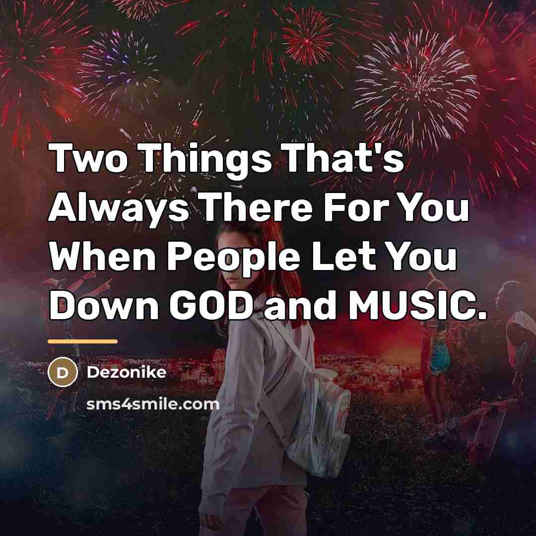 “Two Things That's Always There For You When People Let…” quote by Dezonike