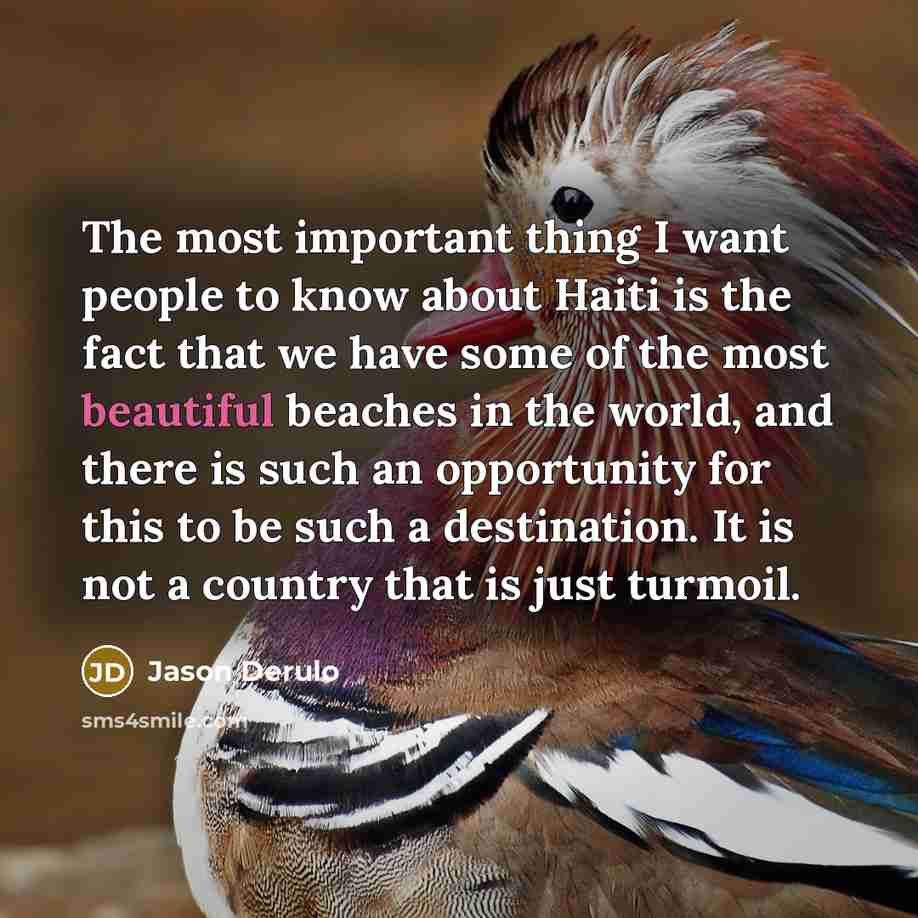 “The most important thing I want people to know about…” quote by Jason Derulo