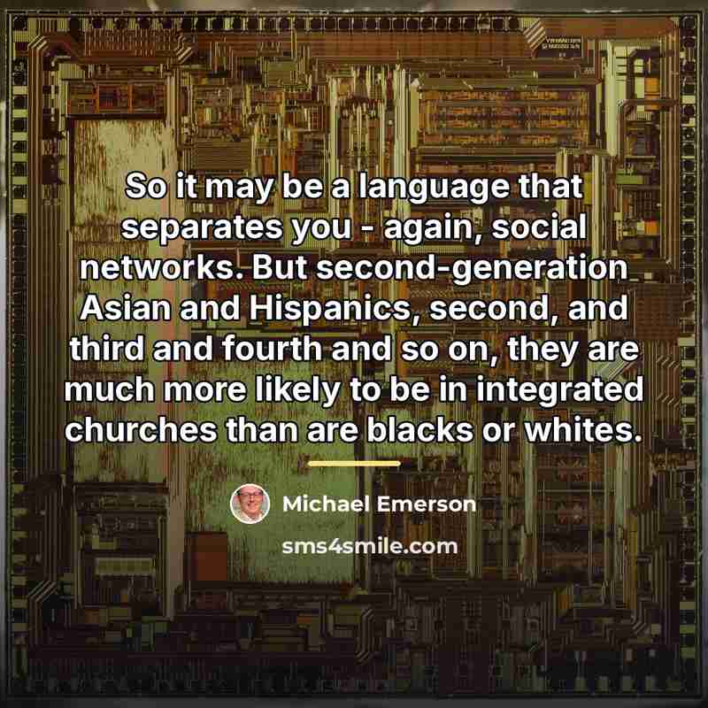“So it may be a language that separates you -…” quote by Michael Emerson