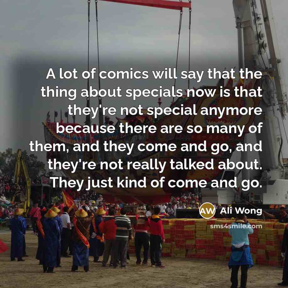 “A lot of comics will say that the thing about…” quote by Ali Wong