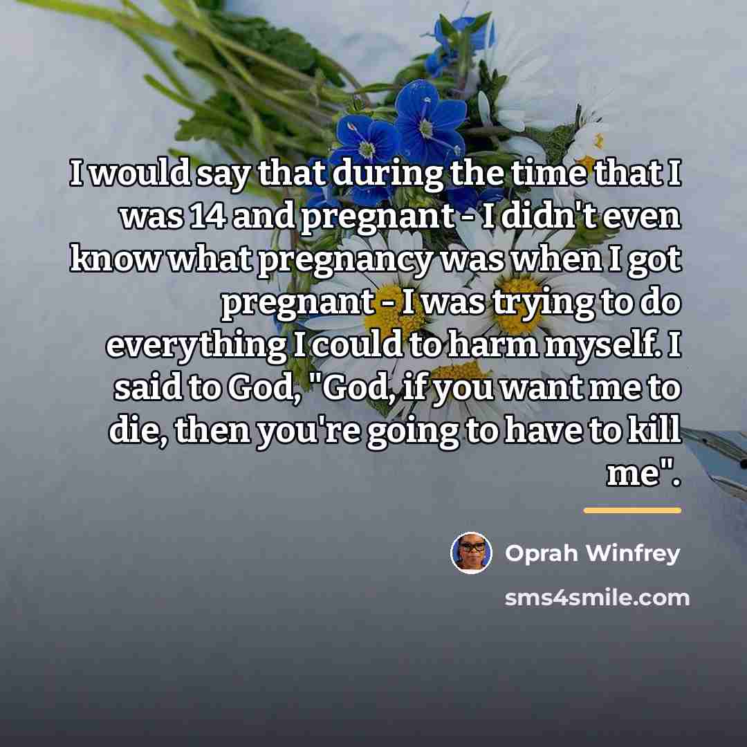 “I would say that during the time that I was…” quote by Oprah Winfrey