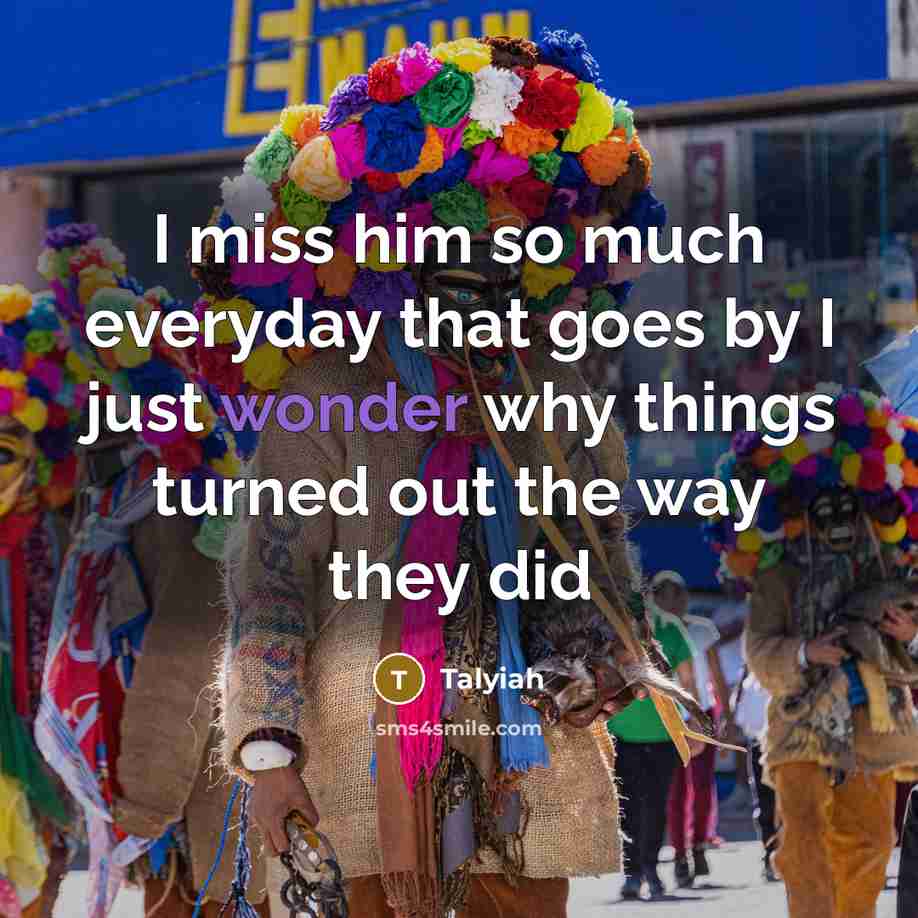 “I miss him so much everyday that goes by I…” quote by Talyiah