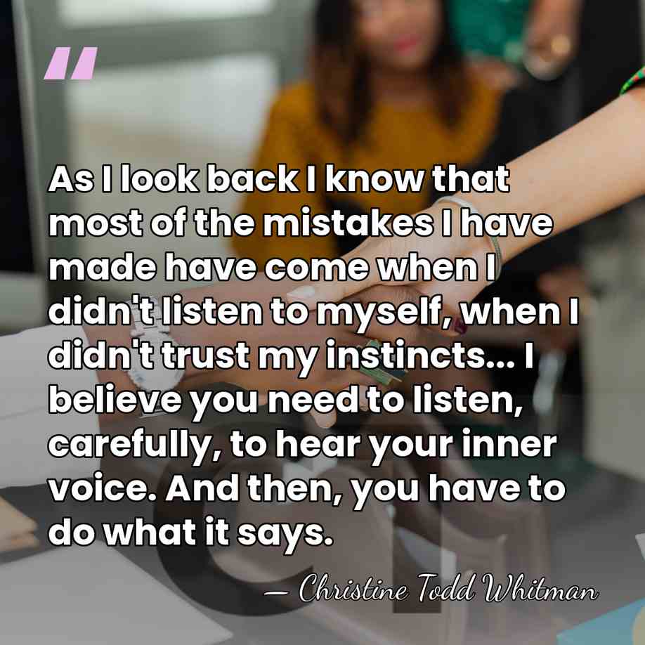 As I look back I know that most of the mistakes I&hellip; - Christine Todd Whitman