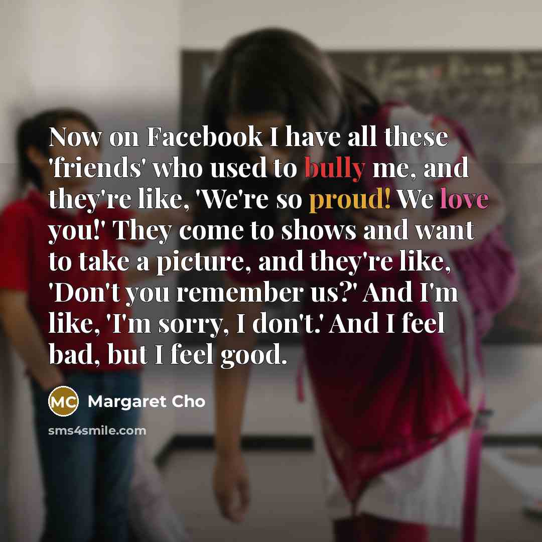 “Now on Facebook I have all these 'friends' who used…” quote by Margaret Cho