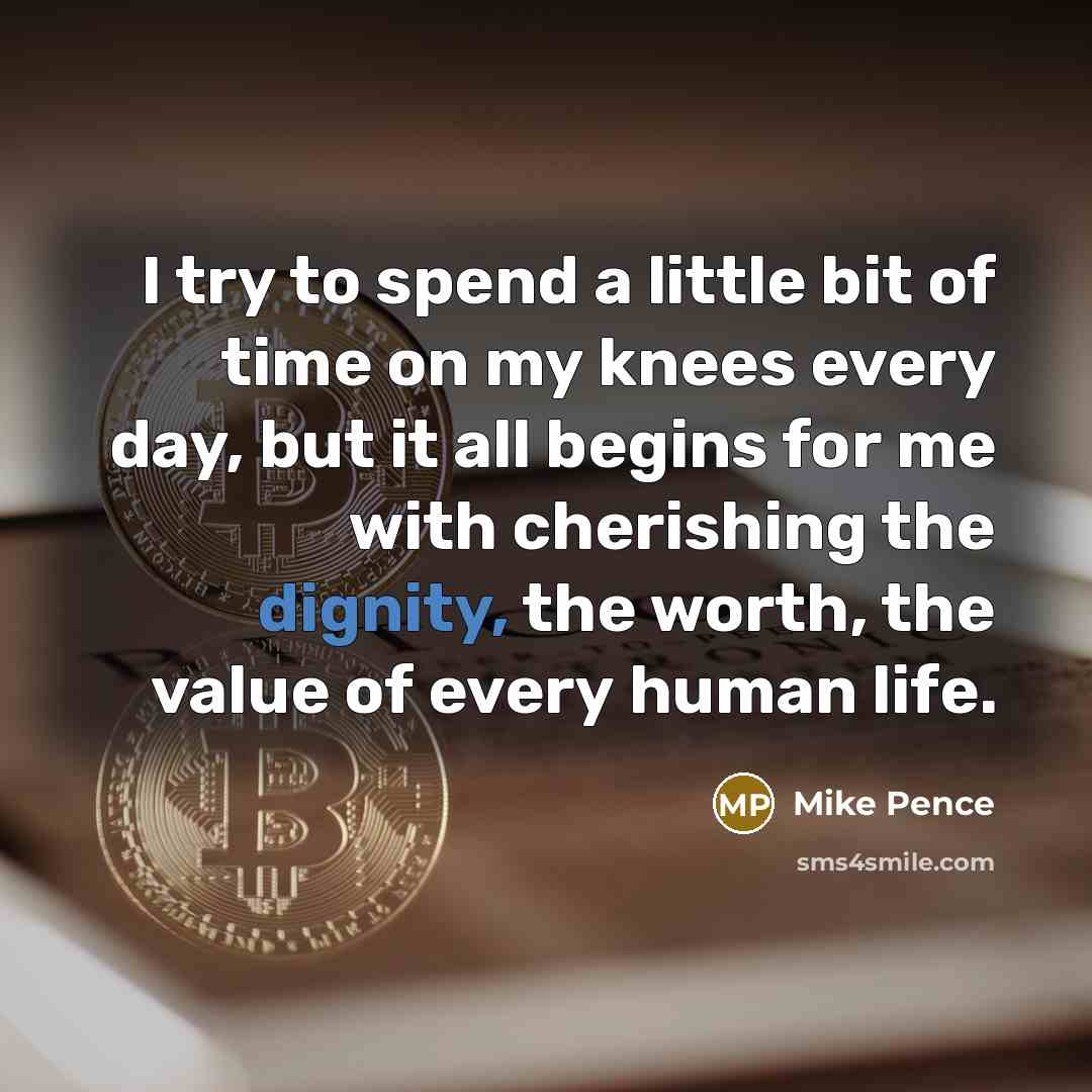 “I try to spend a little bit of time on…” quote by Mike Pence