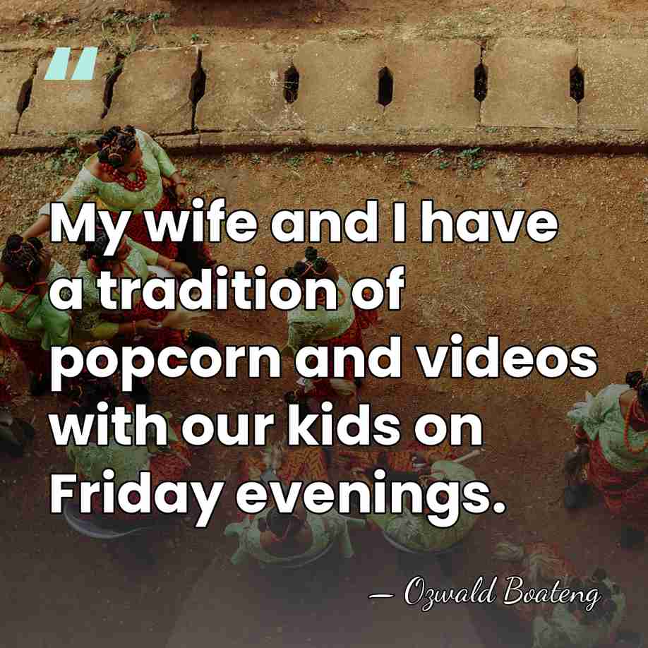 My wife and I have a tradition of popcorn and videos with&hellip; - Ozwald Boateng