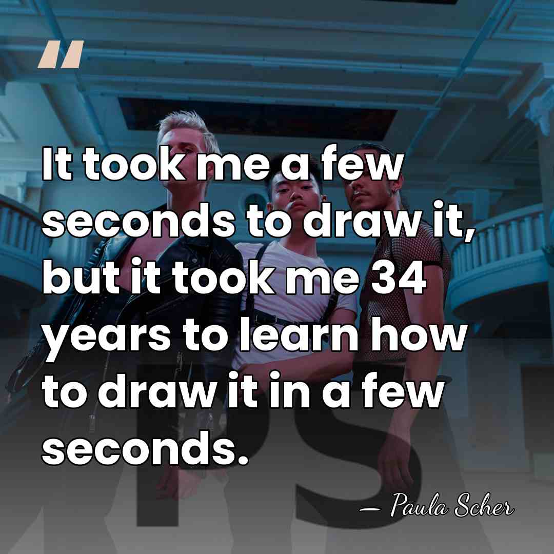 It took me a few seconds to draw it, but it took&hellip; - Paula Scher