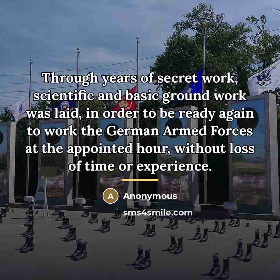 “Through years of secret work, scientific and basic ground work…” quote by Anonymous