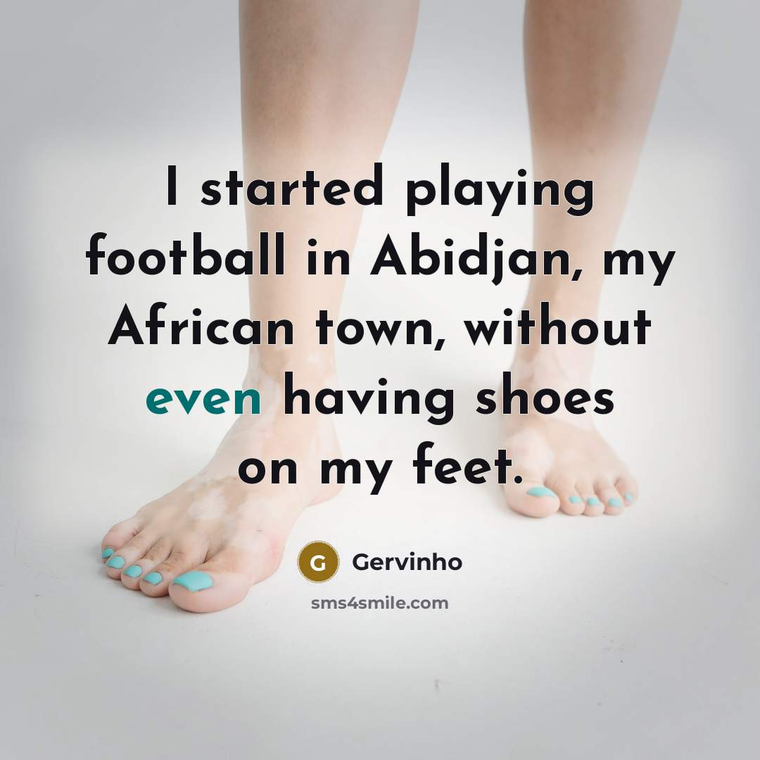 “I started playing football in Abidjan, my African town, without…” quote by Gervinho