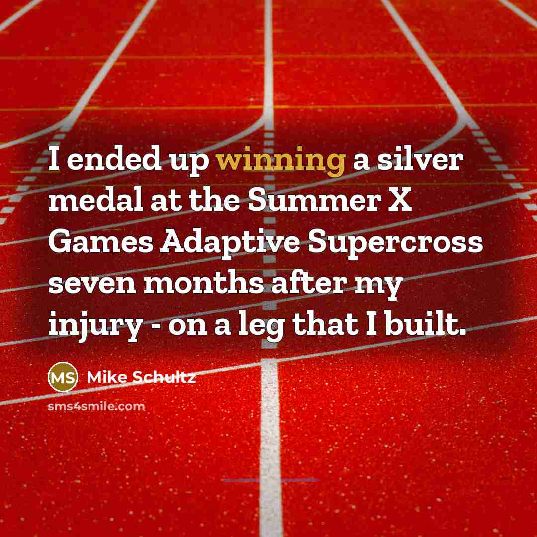 “I ended up winning a silver medal at the Summer…” quote by Mike Schultz