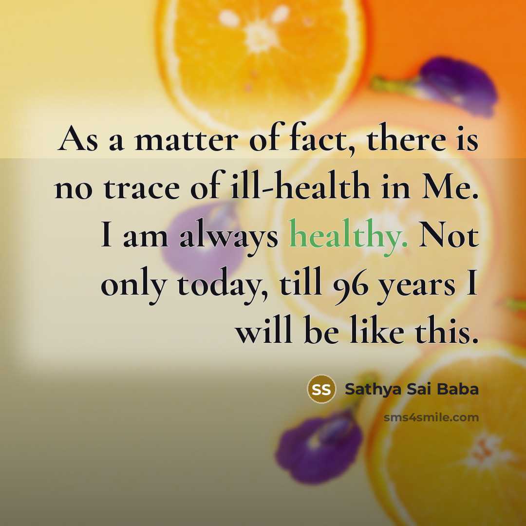 “As a matter of fact, there is no trace of…” quote by Sathya Sai Baba