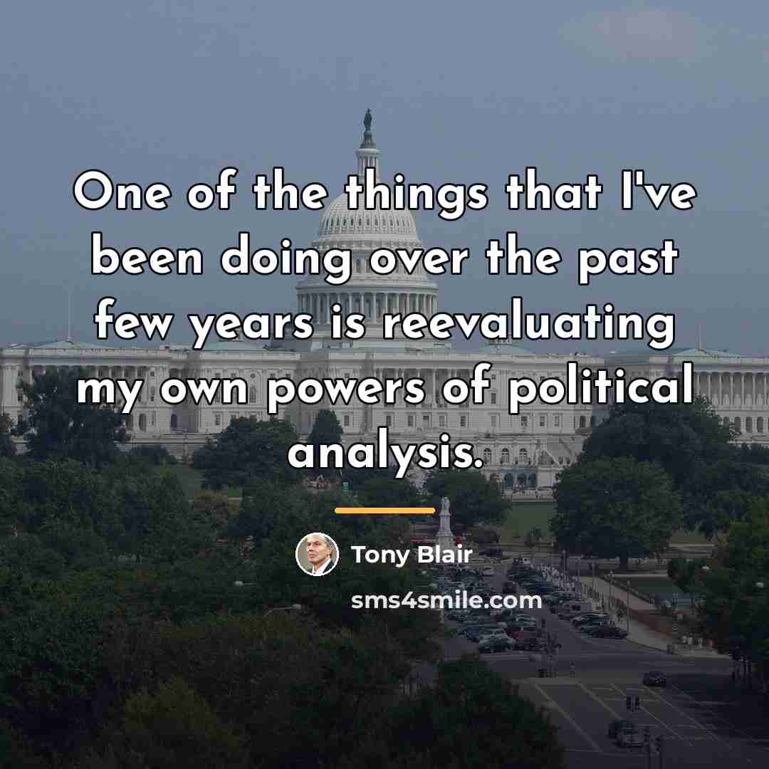 “One of the things that I've been doing over the…” quote by Tony Blair