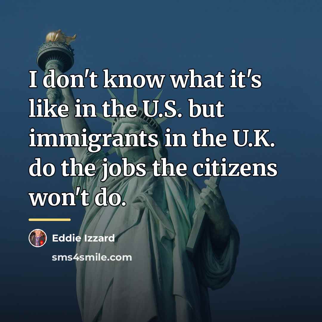 “I don't know what it's like in the U.S. but…” quote by Eddie Izzard