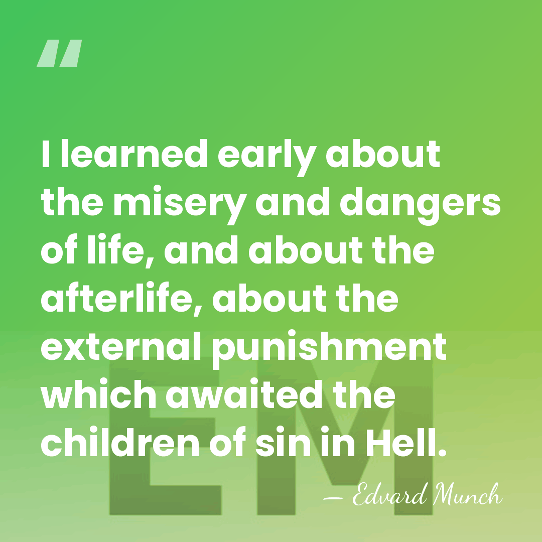 I learned early about the misery and dangers of life, and about&hellip; - Edvard Munch