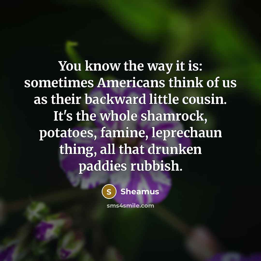 “You know the way it is: sometimes Americans think of…” quote by Sheamus