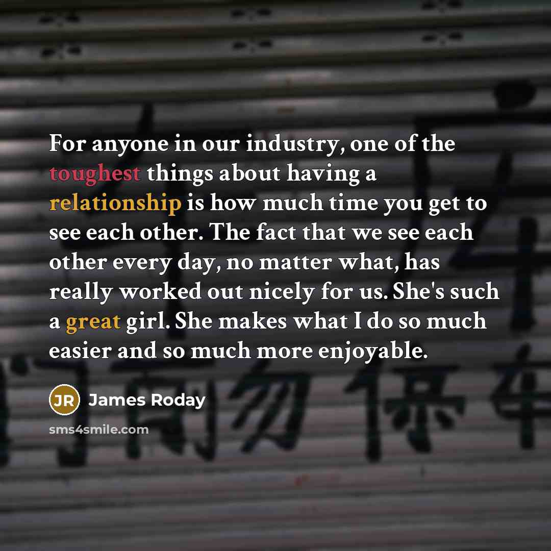 “For anyone in our industry, one of the toughest things…” quote by James Roday