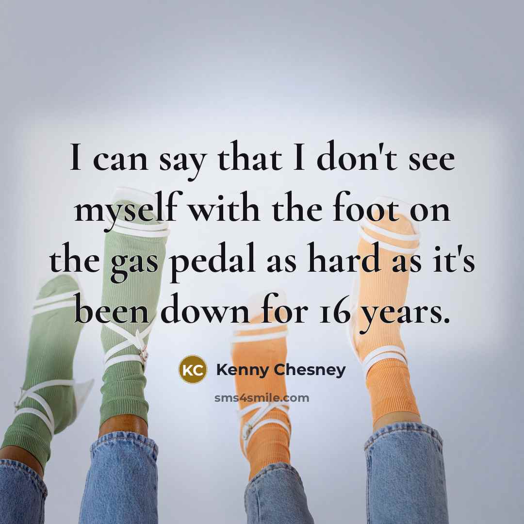 “I can say that I don't see myself with the…” quote by Kenny Chesney