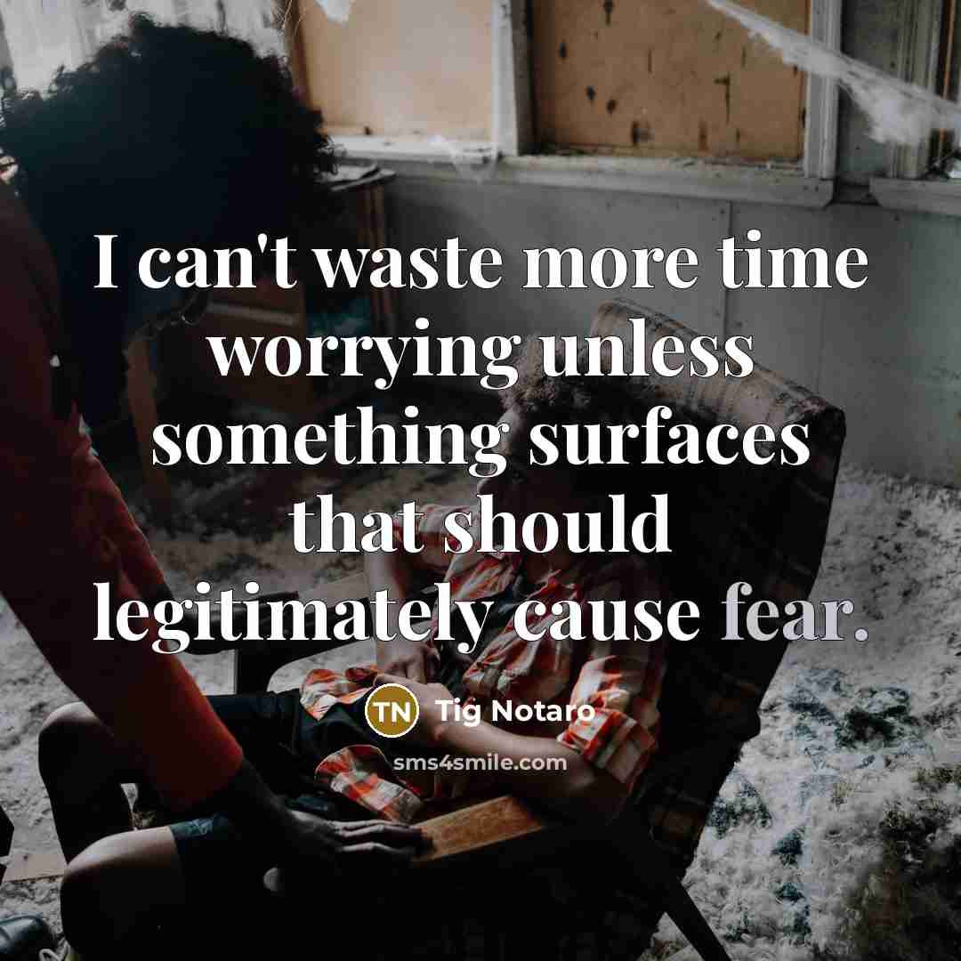 “I can't waste more time worrying unless something surfaces that…” quote by Tig Notaro
