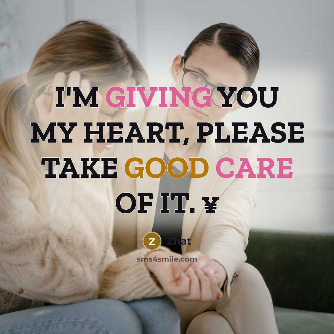 “I'M GIVING YOU MY HEART, PLEASE TAKE GOOD CARE OF IT. ¥” quote by Zhat