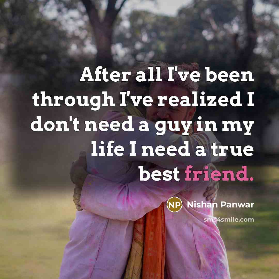 “After all I've been through I've realized I don't need…” quote by Nishan Panwar