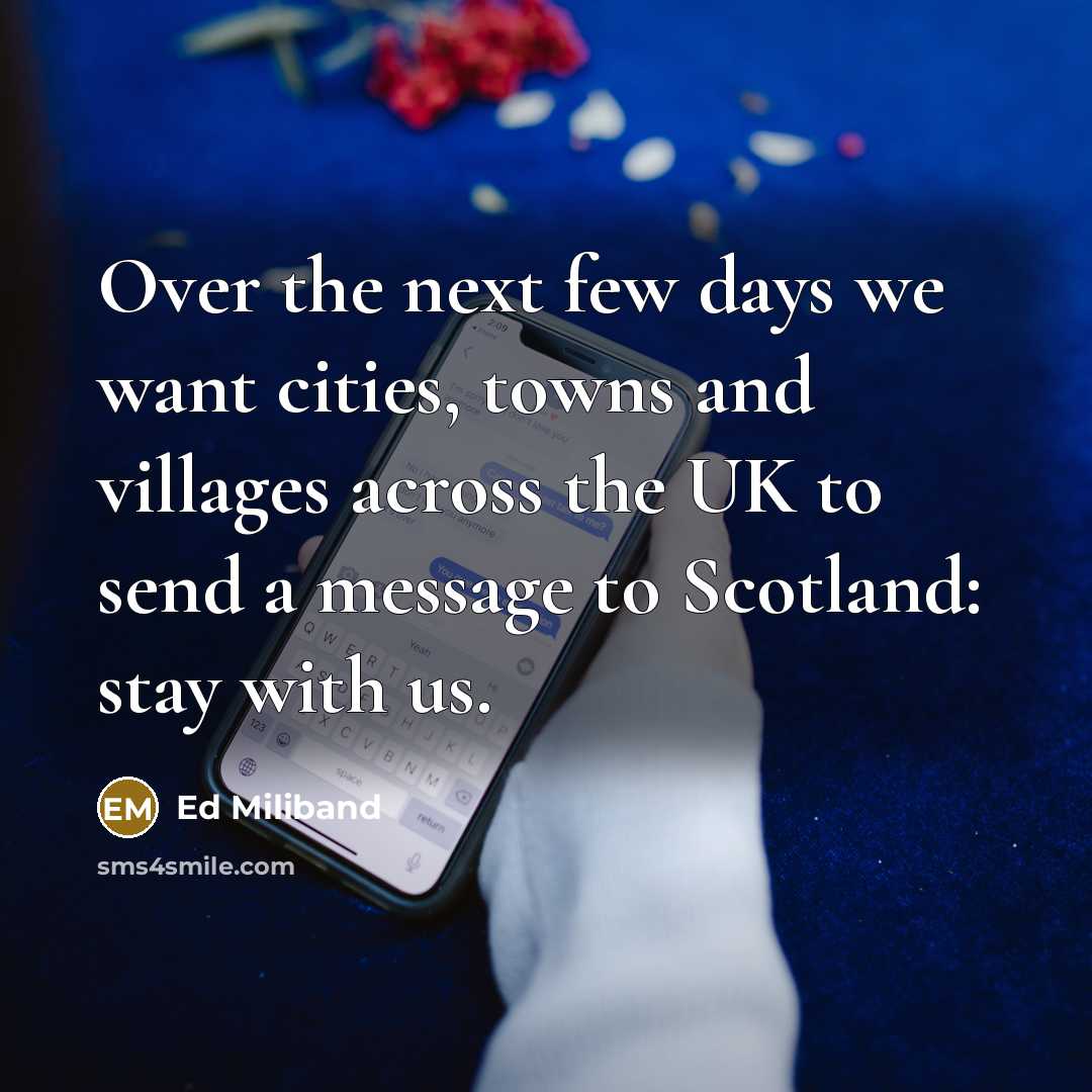 “Over the next few days we want cities, towns and…” quote by Ed Miliband