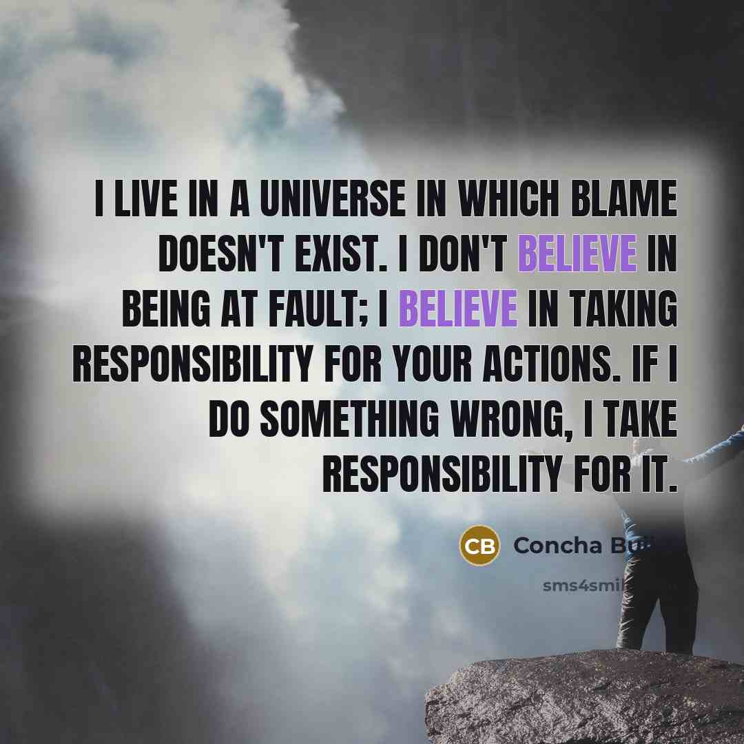“I live in a universe in which blame doesn't exist.…” quote by Concha Buika