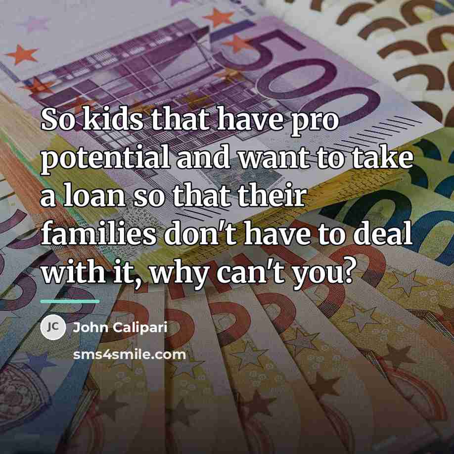“So kids that have pro potential and want to take…” quote by John Calipari