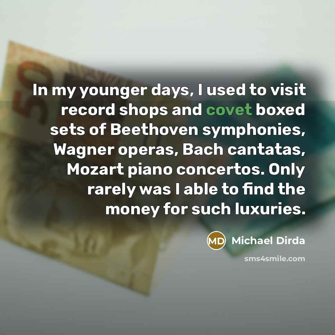 “In my younger days, I used to visit record shops…” quote by Michael Dirda