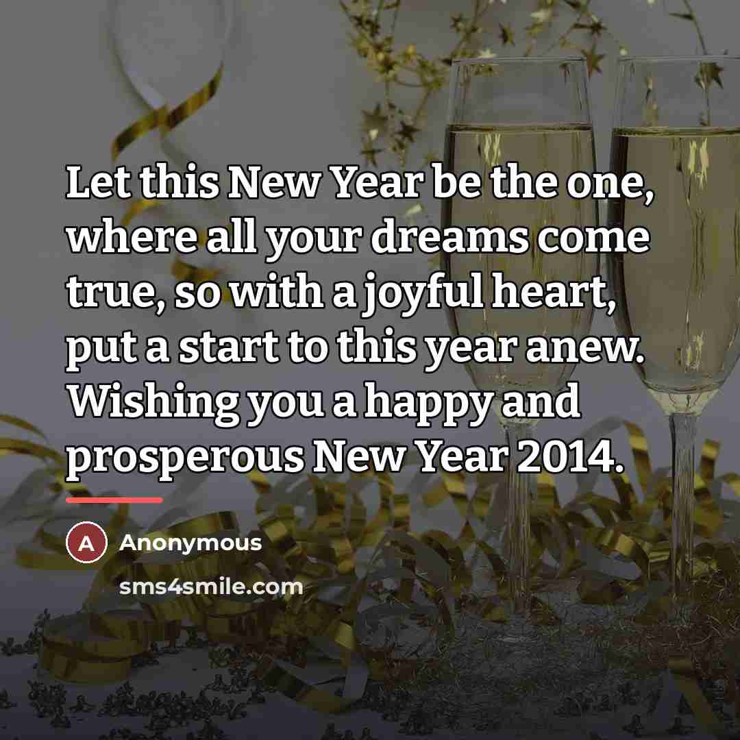 “Let this New Year be the one, where all your…” quote by Anonymous
