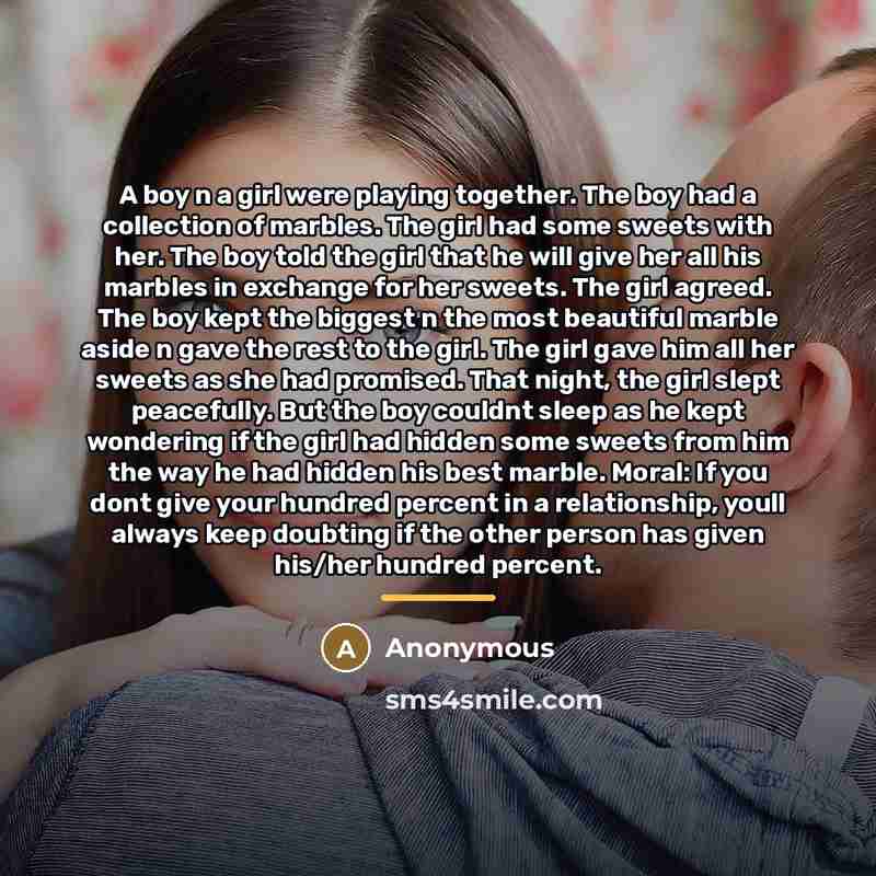 “A boy n a girl were playing together. The boy…” quote by Anonymous