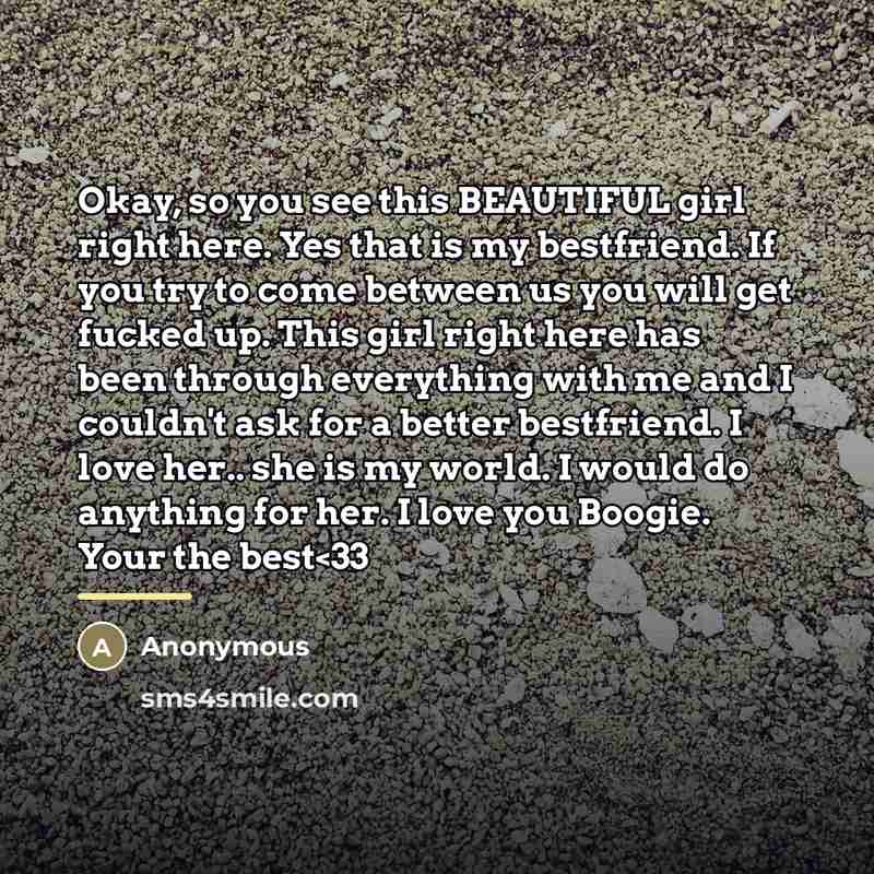 “Okay, so you see this BEAUTIFUL girl right here. Yes…” quote by Anonymous