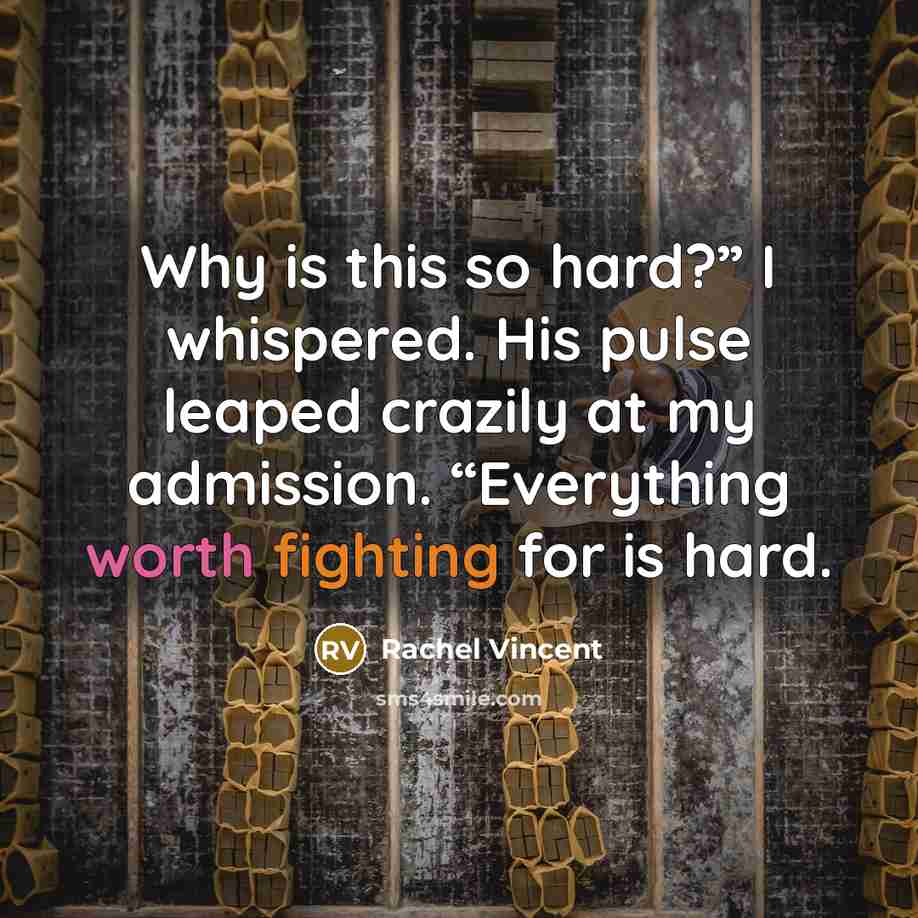 “Why is this so hard?” I whispered. His pulse leaped…” quote by Rachel Vincent