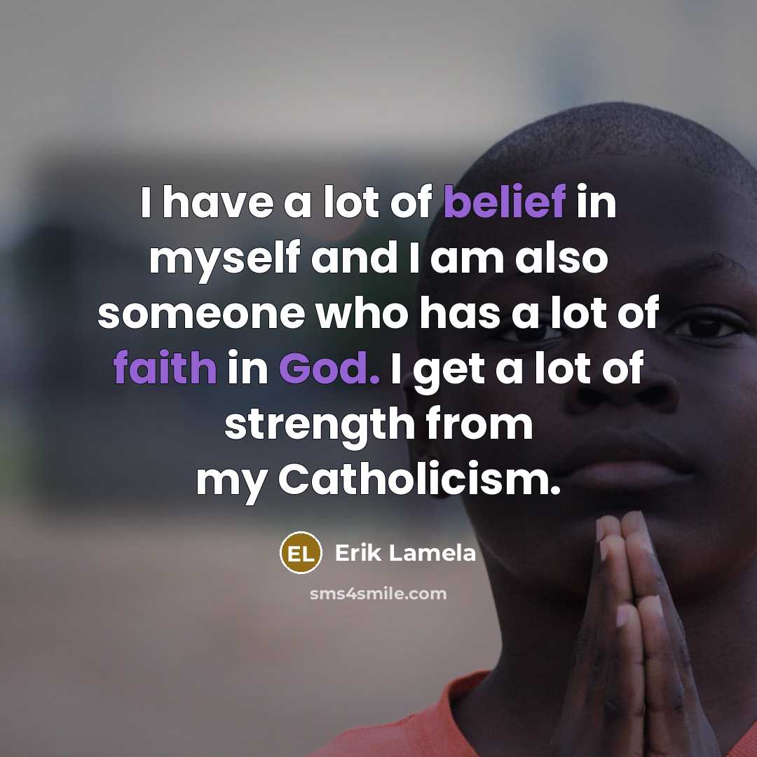 “I have a lot of belief in myself and I…” quote by Erik Lamela