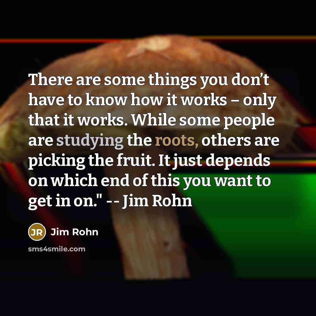 “There are some things you don’t have to know how…” quote by Jim Rohn