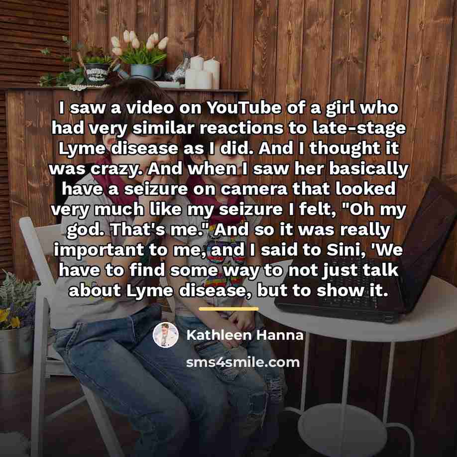 “I saw a video on YouTube of a girl who…” quote by Kathleen Hanna