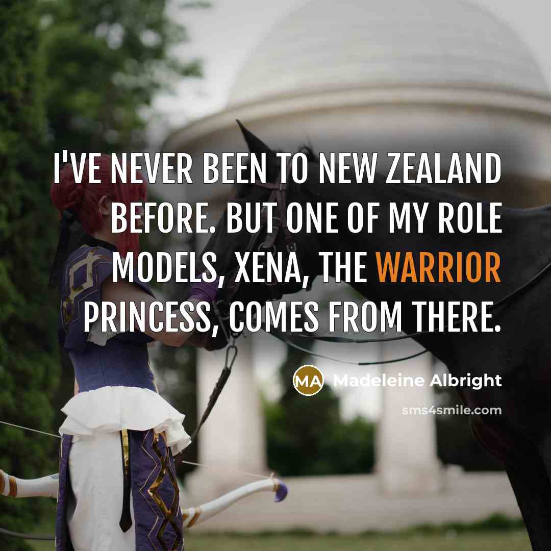 “I've never been to New Zealand before. But one of…” quote by Madeleine Albright