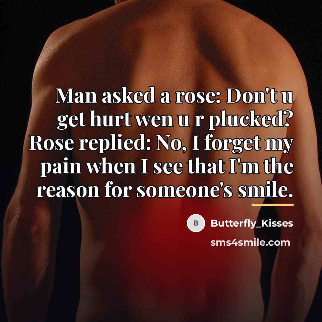 “Man asked a rose: Don't u get hurt wen u…” quote by Butterfly_Kisses