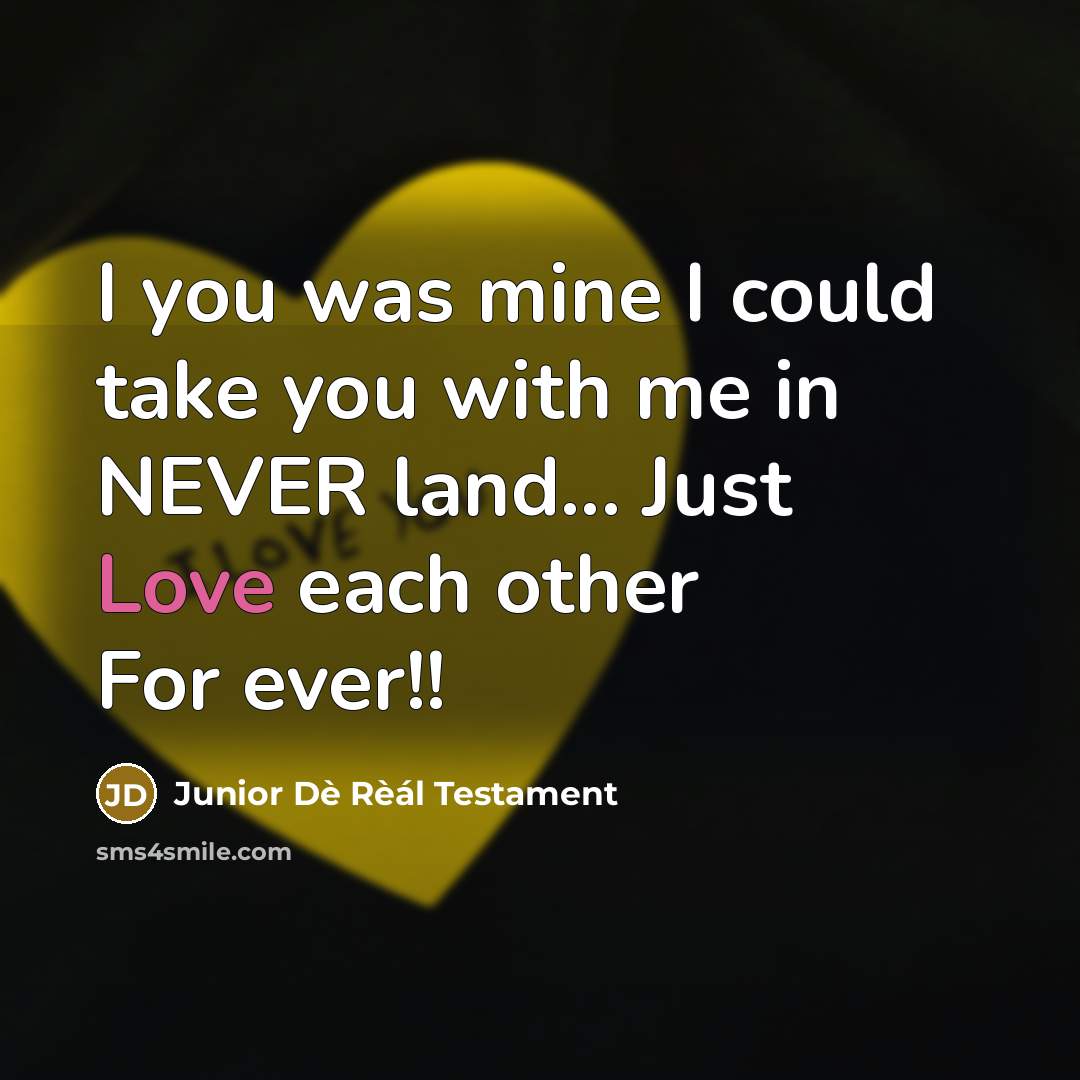 “I you was mine I could take you with me…” quote by Junior Dè Rèál Testament