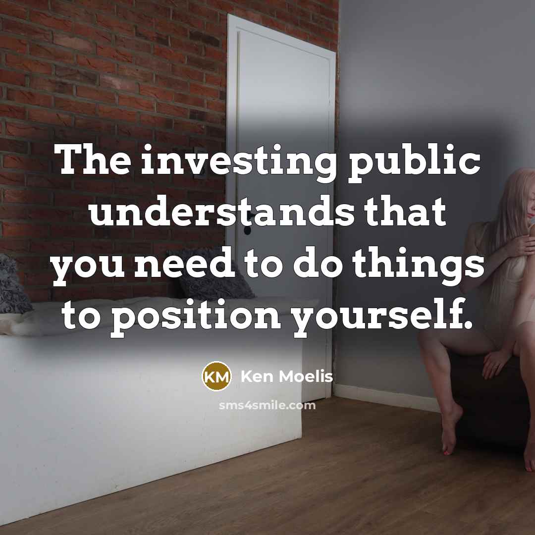 “The investing public understands that you need to do things…” quote by Ken Moelis