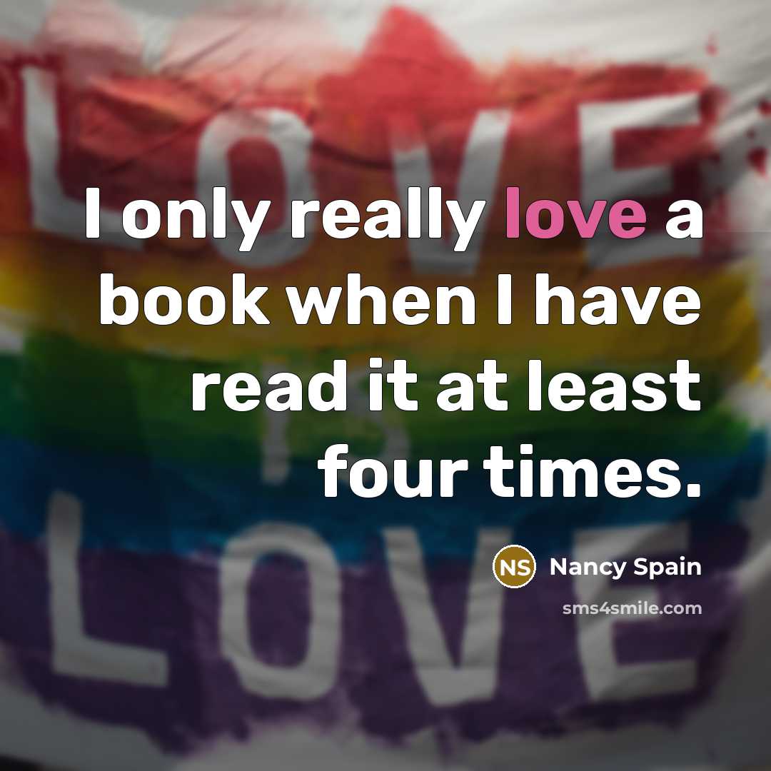 “I only really love a book when I have read…” quote by Nancy Spain