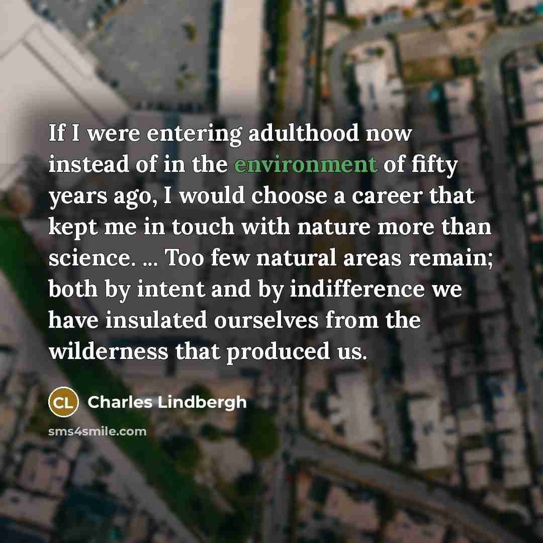 “If I were entering adulthood now instead of in the…” quote by Charles Lindbergh