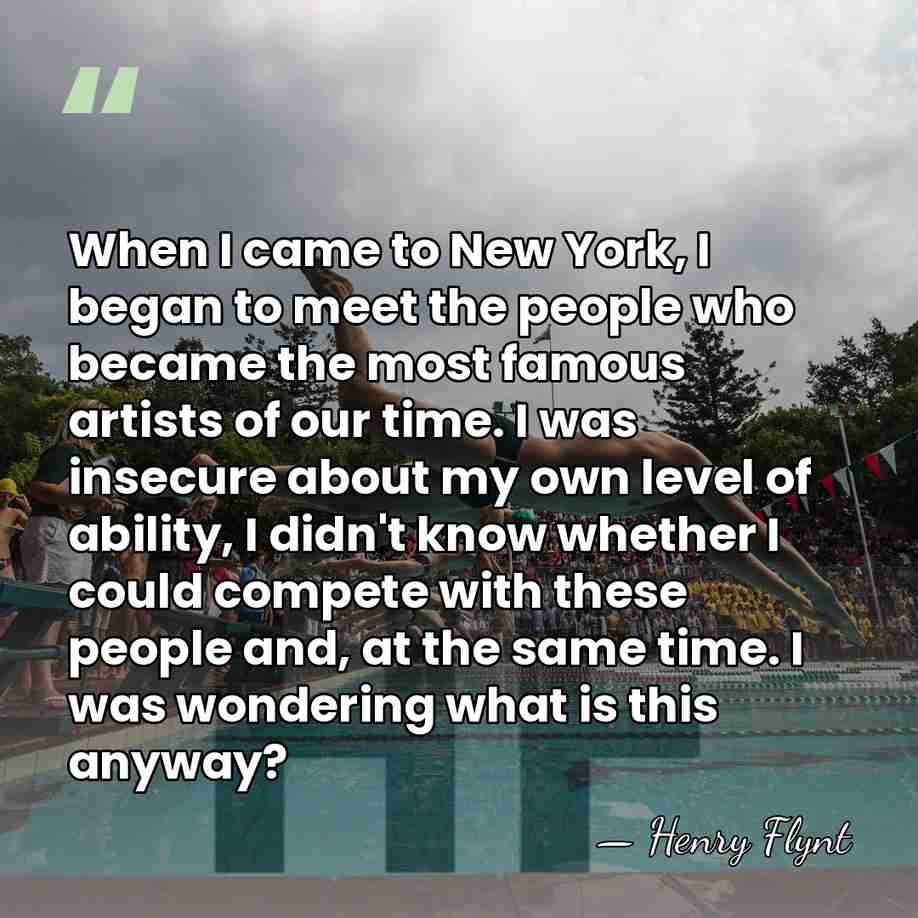 When I came to New York, I began to meet the people&hellip; - Henry Flynt