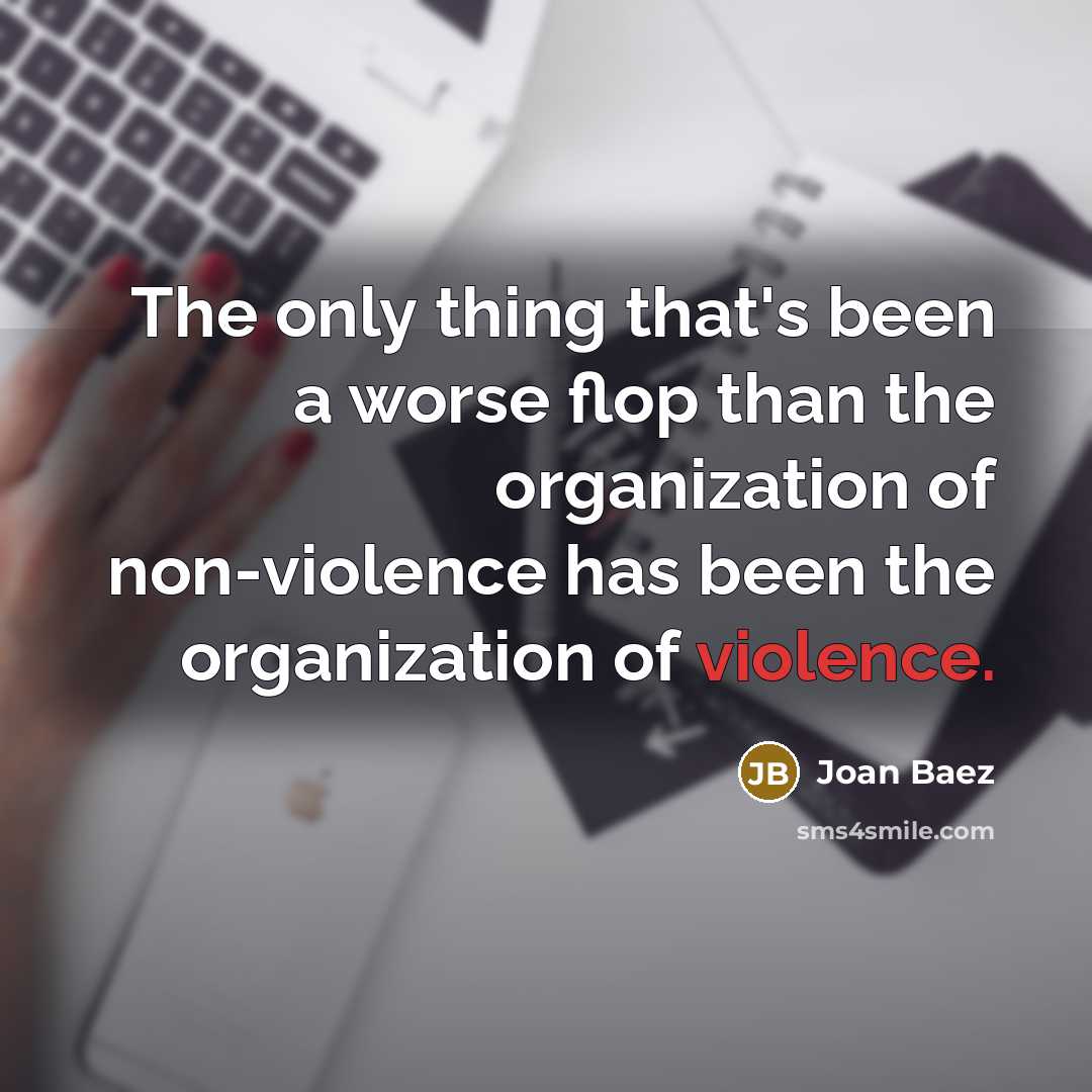 “The only thing that's been a worse flop than the…” quote by Joan Baez