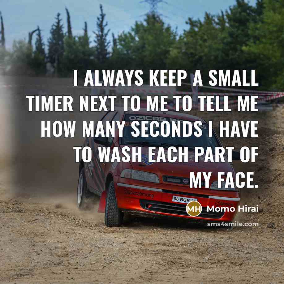 “I always keep a small timer next to me to…” quote by Momo Hirai